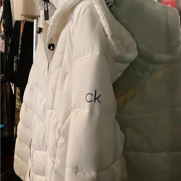 Calvin Klein Women's white Puffer Jacket small - Picture 4 of 6